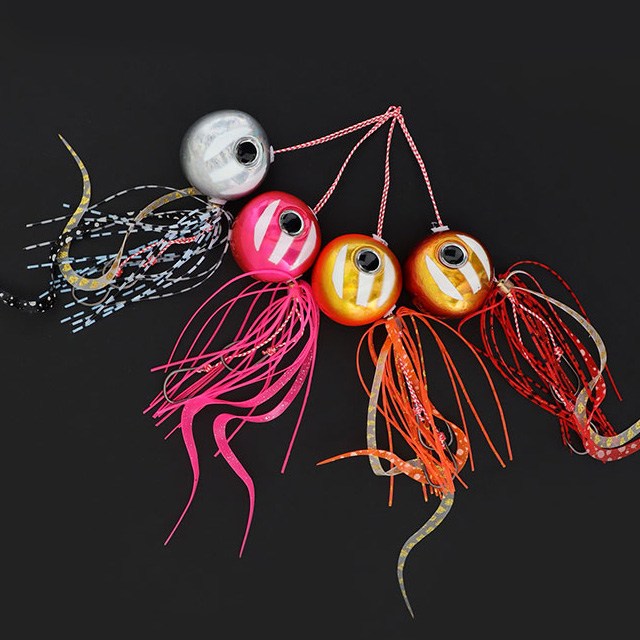 쿠미 참돔 유동식 타이라바 헤드 스커트 세트 레드, 180g - 상품 이미지