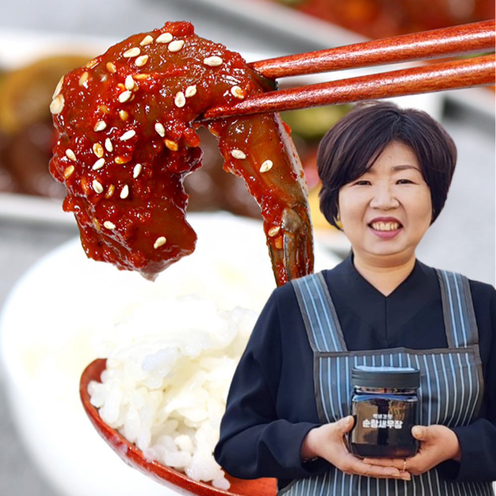 깐 새우장 껍질 간장 양념 대하장 순창 300g