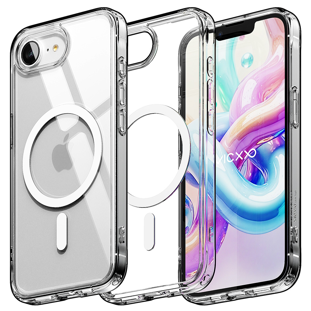 빅쏘 하드 범퍼 맥세이프 케이스 투명, 아이폰16e