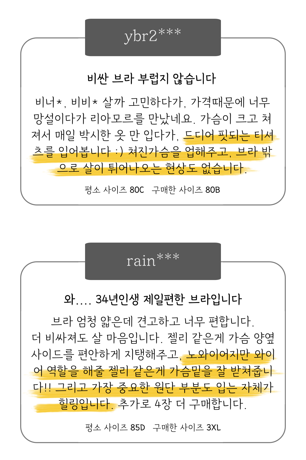 노와이어 처진가슴 등살커버 가슴모아주는 빅사이즈 미니마이저브라 상세 이미지 5