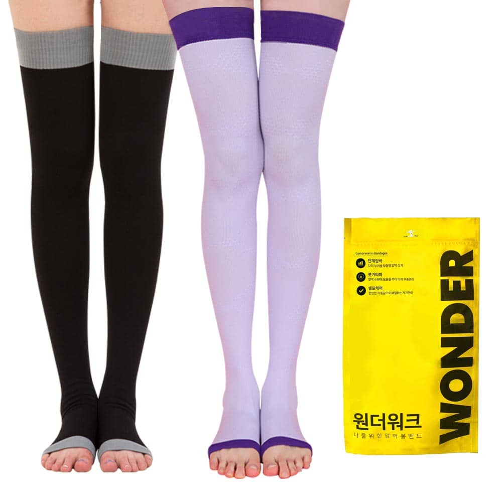 원더워크 지압 수면 압박스타킹 압박밴드 허벅지 임산부 다리 붓기 관리 상품 이미지
