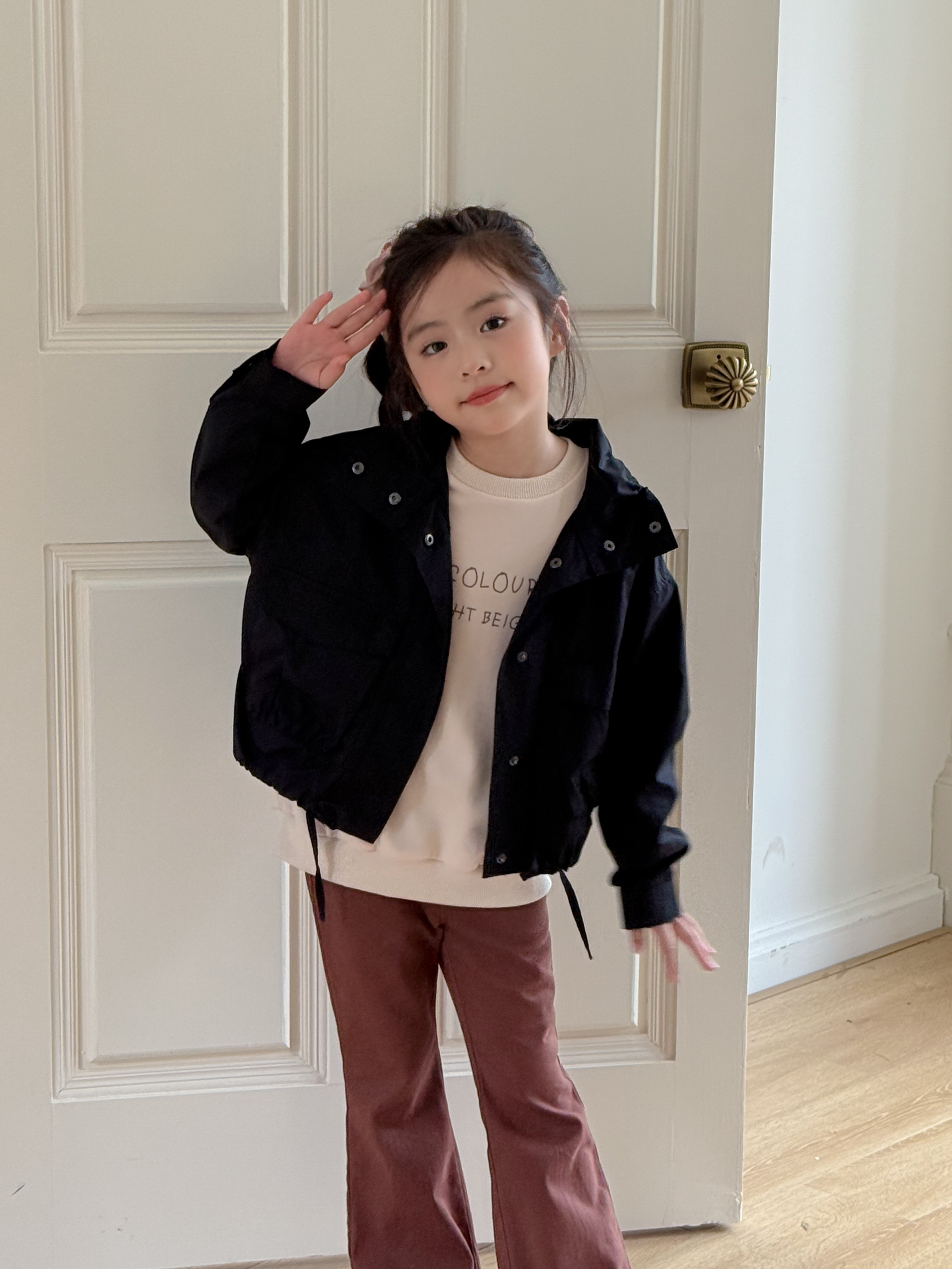 Irene's Closet 빅포켓 코튼 캐주얼 윈드브레이커 유아 주니어 봄 간절기 - 상세 이미지 5