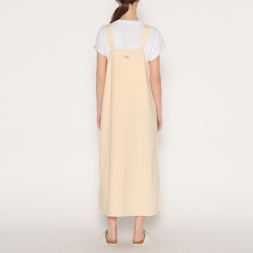 단톤 원피스 COTTON DRILL OVERALLS SKIRT 25SS DNB251L202-0001 여성 캐쥬얼 멜빵 치마 - 상세 이미지 5