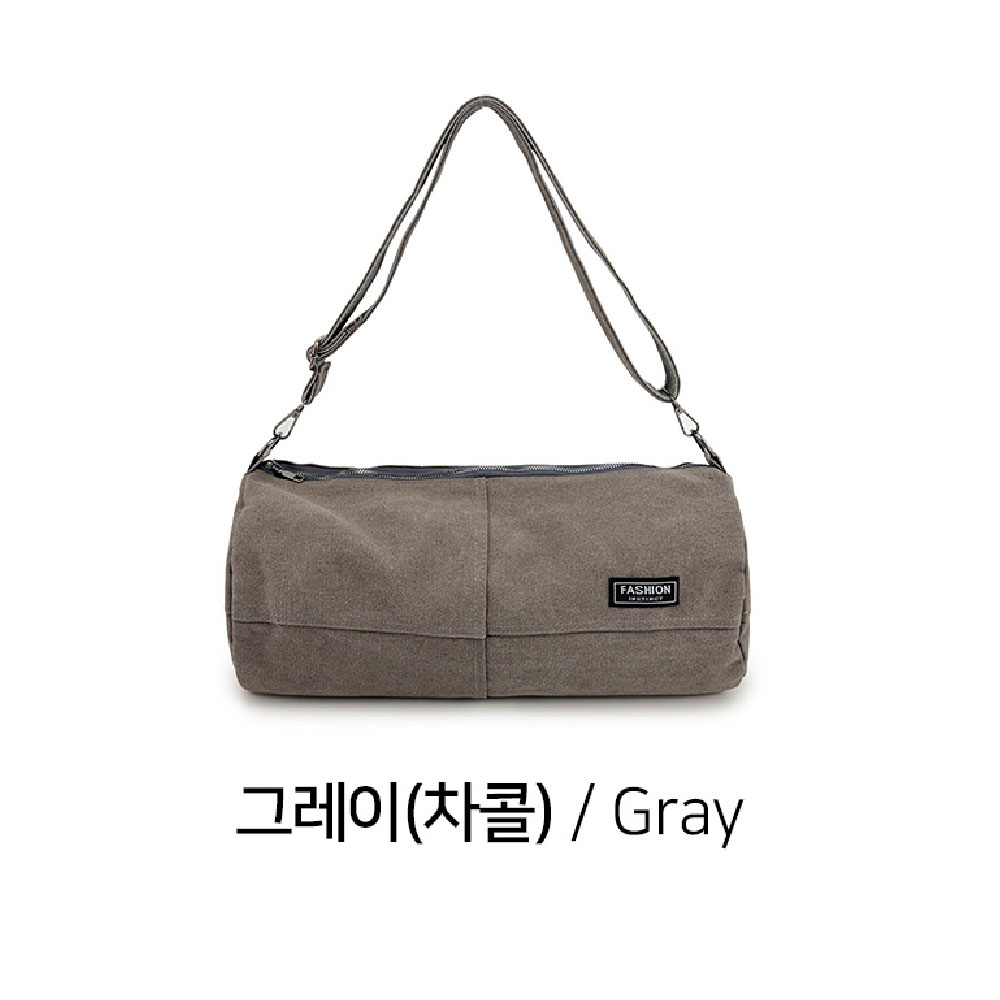 캔버스 원통형 보스턴백 운동 헬스 여행 중저가 저렴한 실용적인 보스톤가방 - 상세 이미지 3