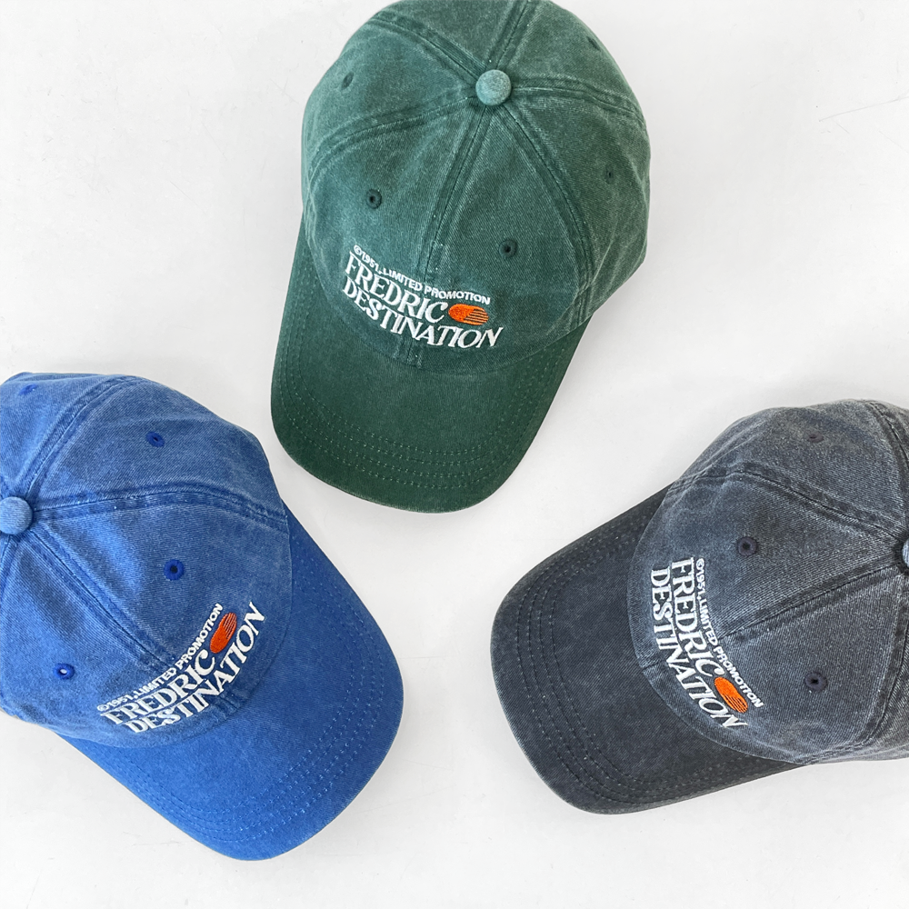 프레드릭 빈티지 피그먼트 워싱 남자 여자 볼캡 모자