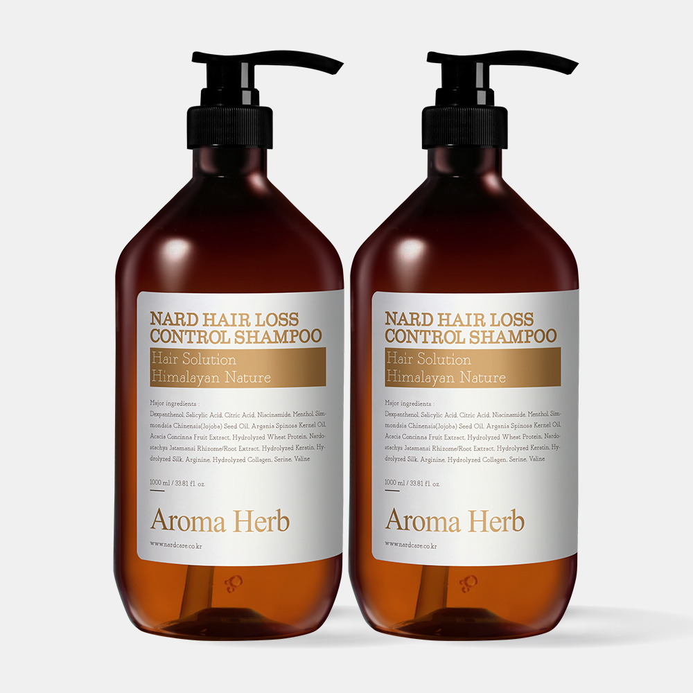 [2개] 나드 탈모증상완화샴푸 1,000ml 아로마허브 향