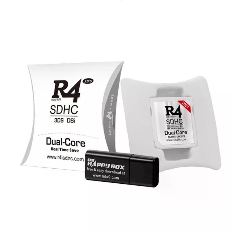 R4 칩 골드 프로 SDHC DS/3DS/2DS/ Revolution 카트리지 USB 어댑터 포함 Gold - 상세 이미지 4