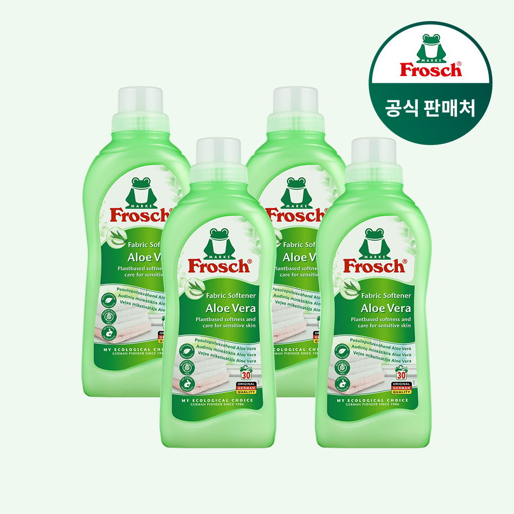 프로쉬 섬유유연제 알로에베라, 750ml, 4개 제품 이미지