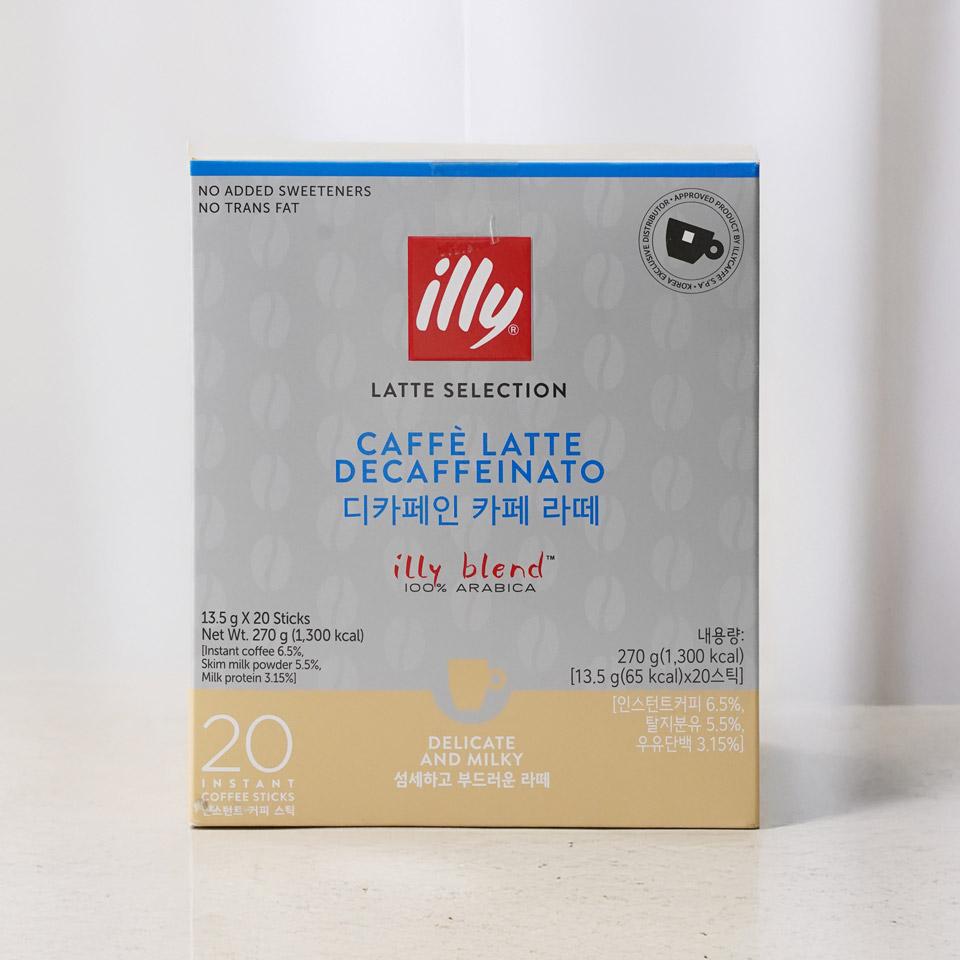메가마트 일리 카페라떼 디카페인 스틱커피 13.5g x 20입 - 상품 이미지