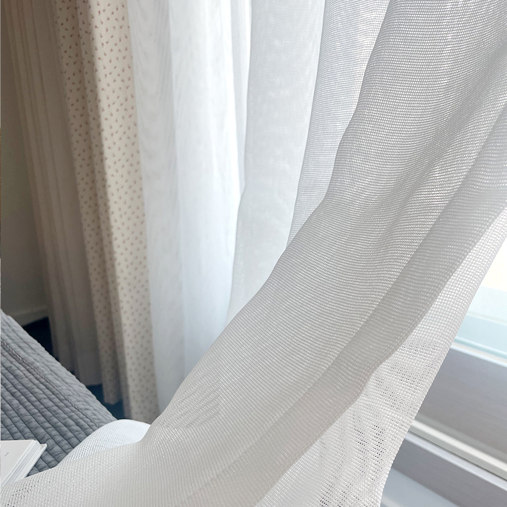 바이아미 심플 메쉬 여름 맞춤 제작 망사 속 커튼