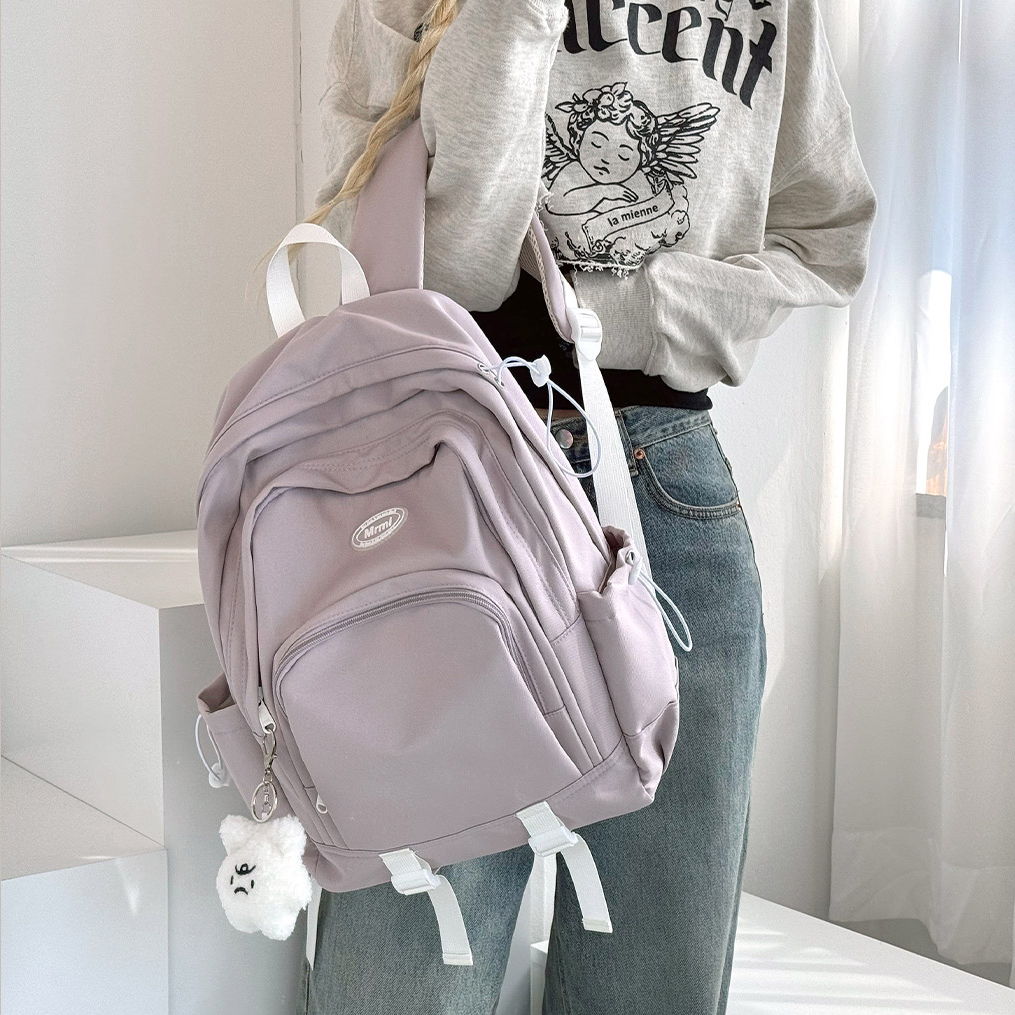 데일리 여자 가벼운 캐주얼 백팩 여중생 여고생 책가방