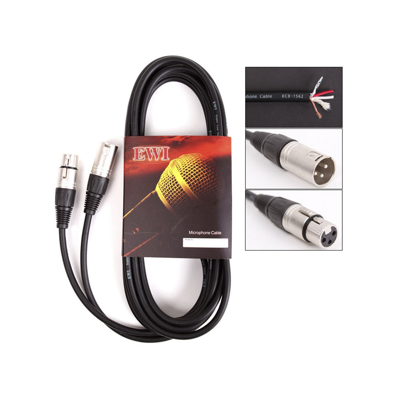 국내 수제작 마이크 케이블 XLR 마이크잭 라인 MBEA 1.5M 카나레 뉴트릭 - 상품 이미지