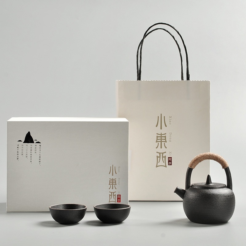 일본식 고급 다기세트 도자기 찻잔 차주전자 비지니스 선물 집들이선물 캠핑용품 로고제작가능 - 상세 이미지 2