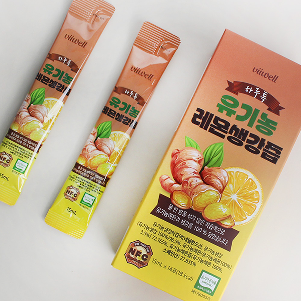 레몬 생강 유기농 레몬생강즙 14포 2개 - 상세 이미지 2