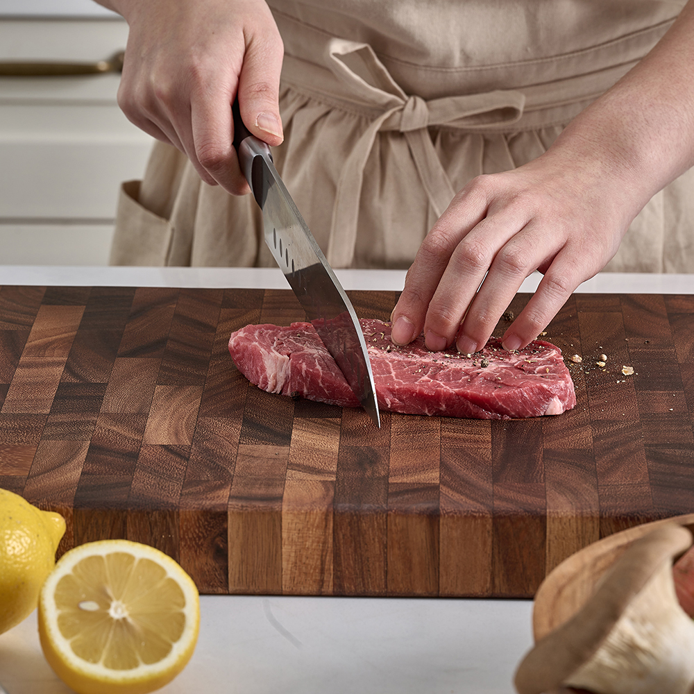 에비히슈테른 나무 원목 플레이팅 엔드그레인 도마 특대 48cm