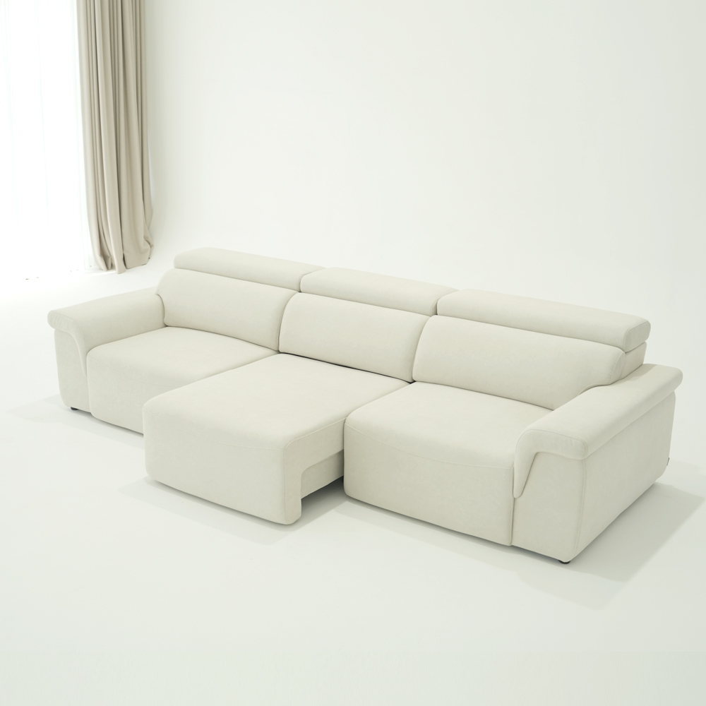 폴로까사 로한 전동 슬라이딩 모션 무빙 리클라이너 조야 4인 소파