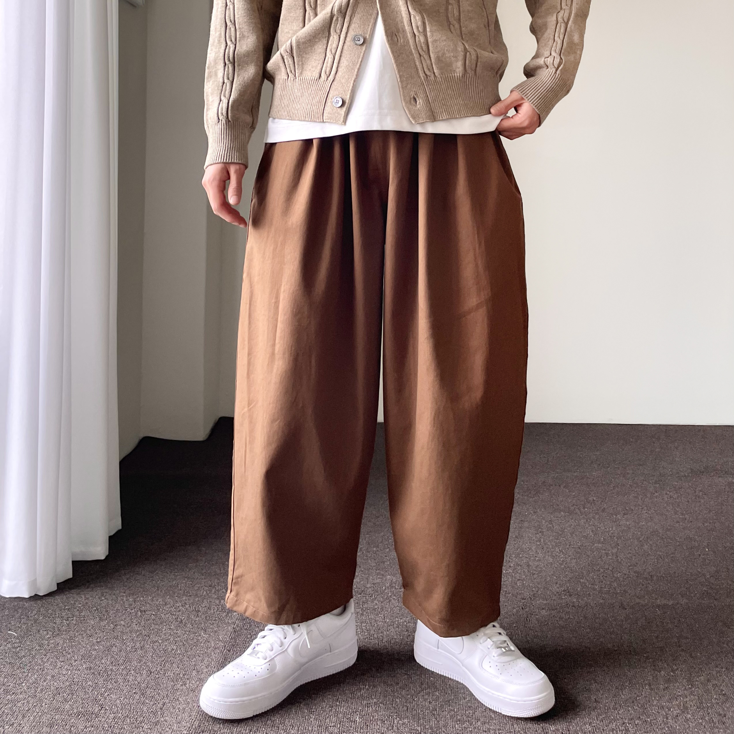 치노팬츠 남자통바지 남자벌룬팬츠 - 상세 이미지 4