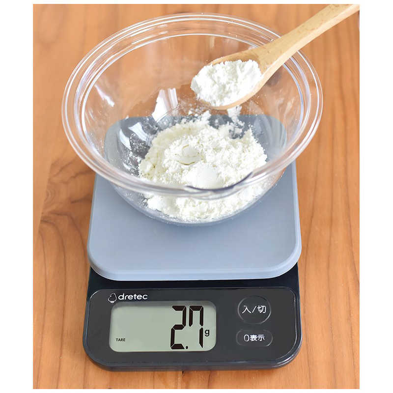 드레텍 Dretec 주방 계량 저울 3kg 0.1g 단위 KS-816BK 블랙 - 상세 이미지 4