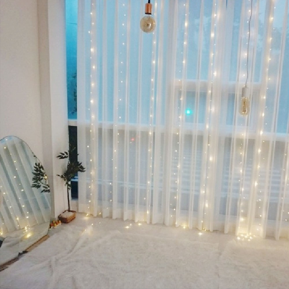 선세이브 LED 은하수전구 100구 전원포함 크리스마스 트리 장식 인테리어 줄조명