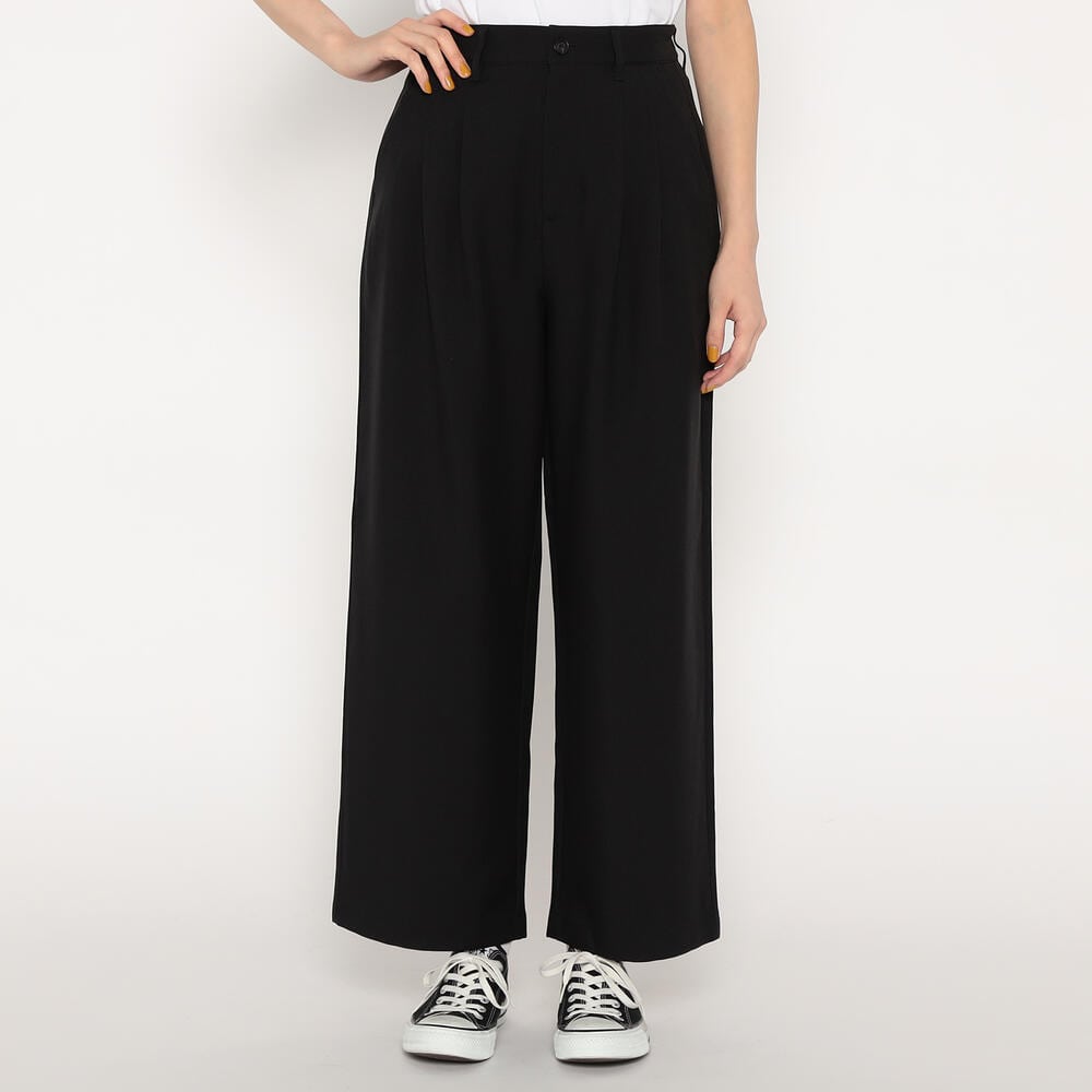 단톤 바지 MELANGE TWILL 2TUCK WIDE PANTS 25SS DNB251L201-0011 여성 슬렉스 기본 팬츠 - 상세 이미지 3