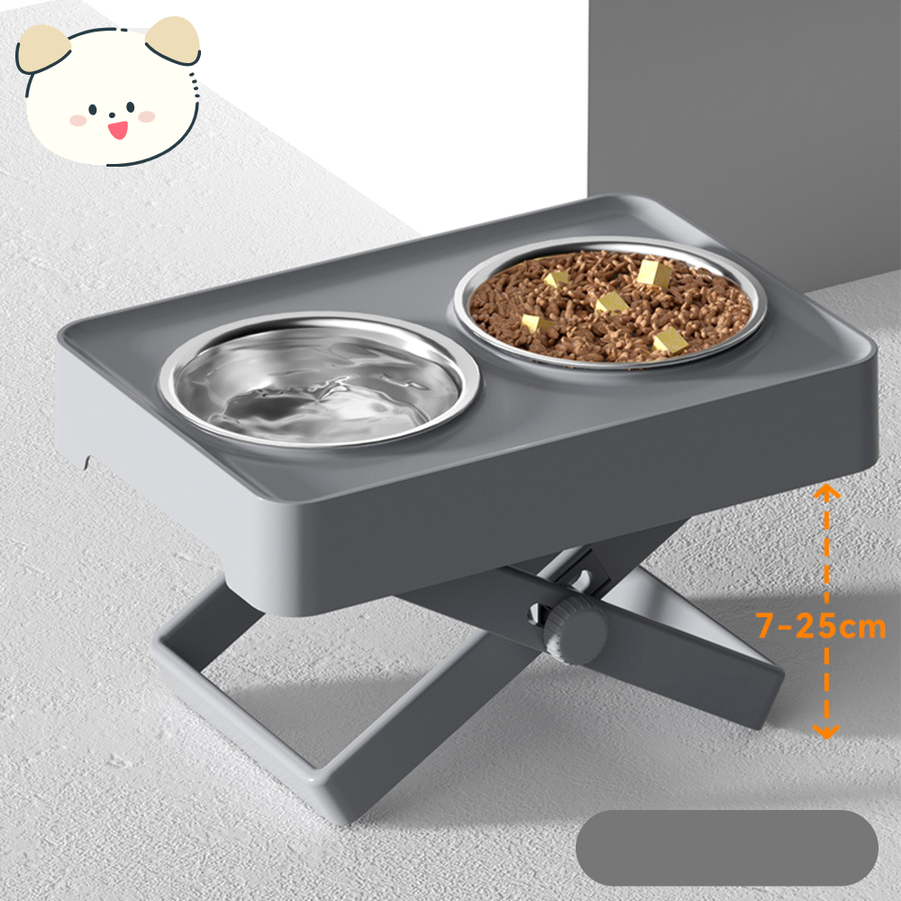 퍼플펫 강아지 밥그릇 대형견 물그릇 중형견 애견 식기 고양이 식탁 높이조절