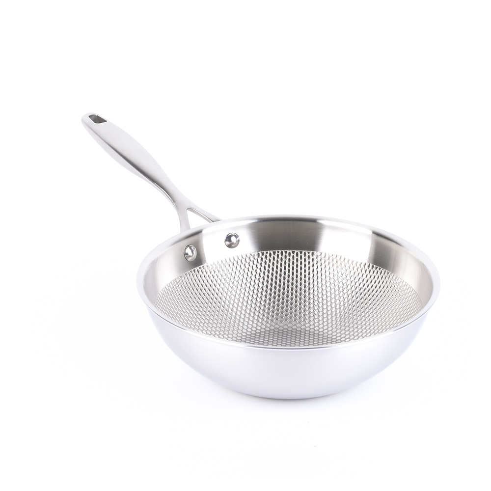 스텐 통5중 인덕션 벌집모양 궁중팬 볶음팬 24cm - 상품 이미지
