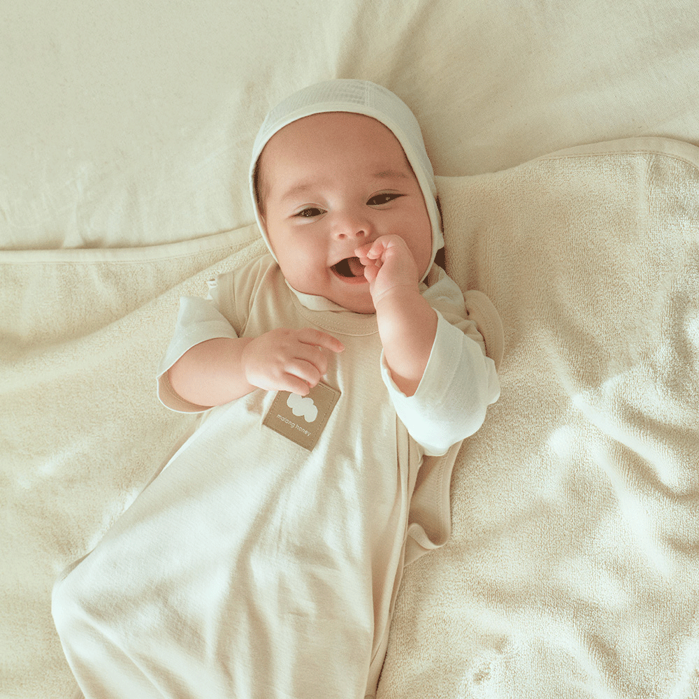 말랑하니 아기 슬리핑백 밤부 신생아 수면조끼 - 상품 이미지