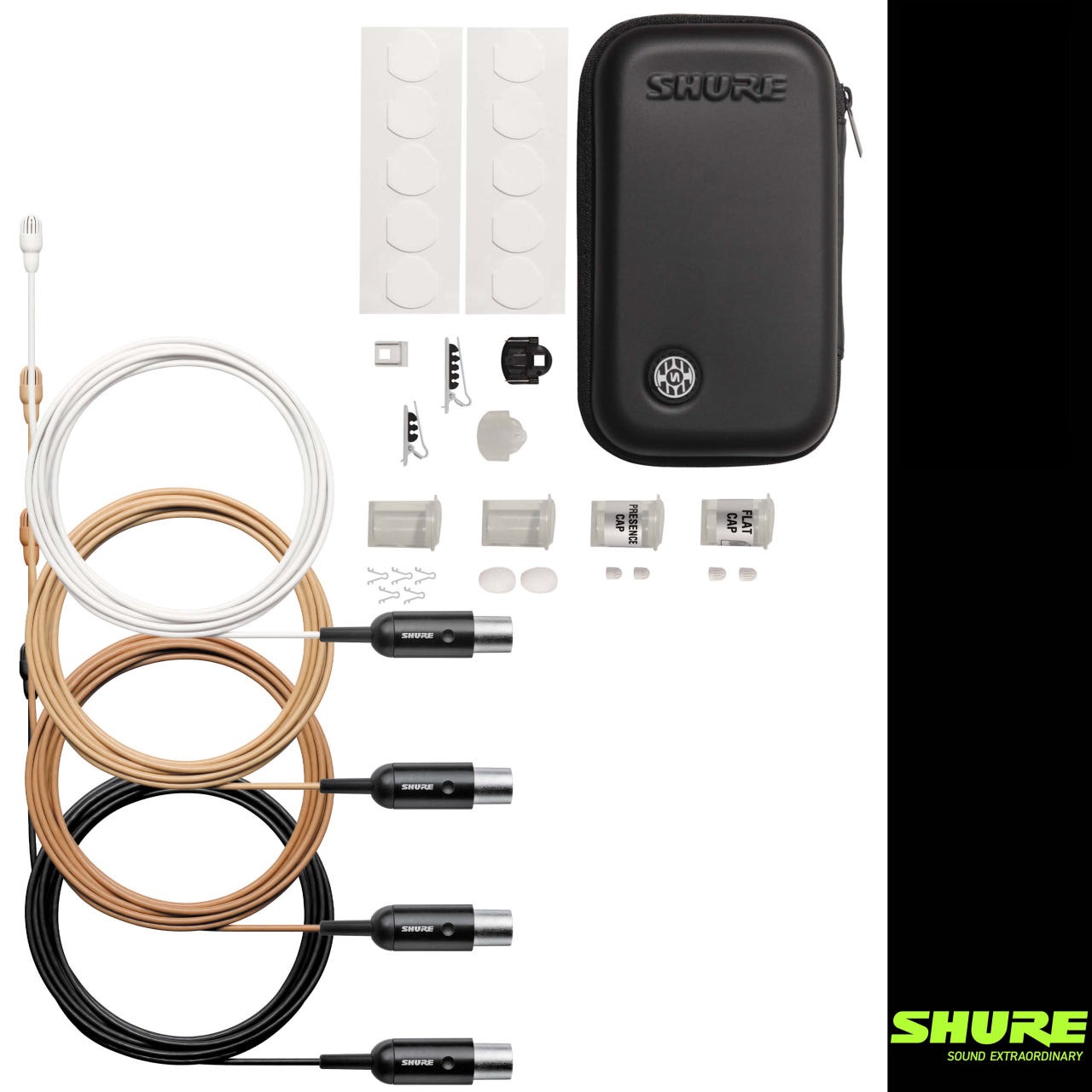 SHURE TL47 MTQG-A 슈어 핀마이크 라발리에 마이크 저감도 TA4F 커넥터