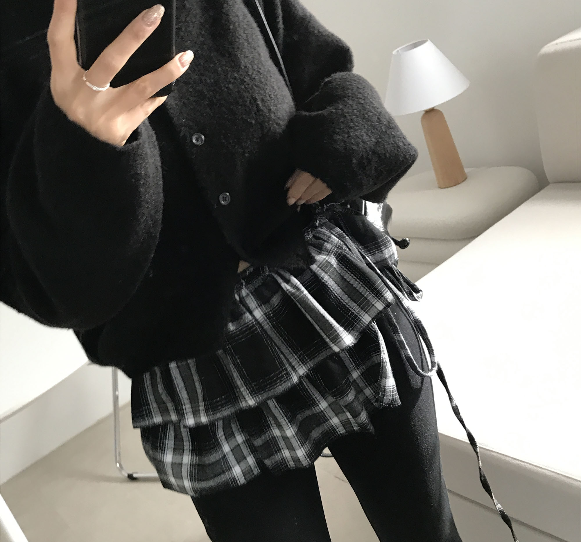[봄신상/아방핏]베이크 루즈핏 크롭 가디건 상세 이미지 27