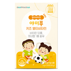 지엠팜 야미푸 키즈 멀티비타민 어린이 아이 미네랄 면역력 아연 비타민B 30포, 6개