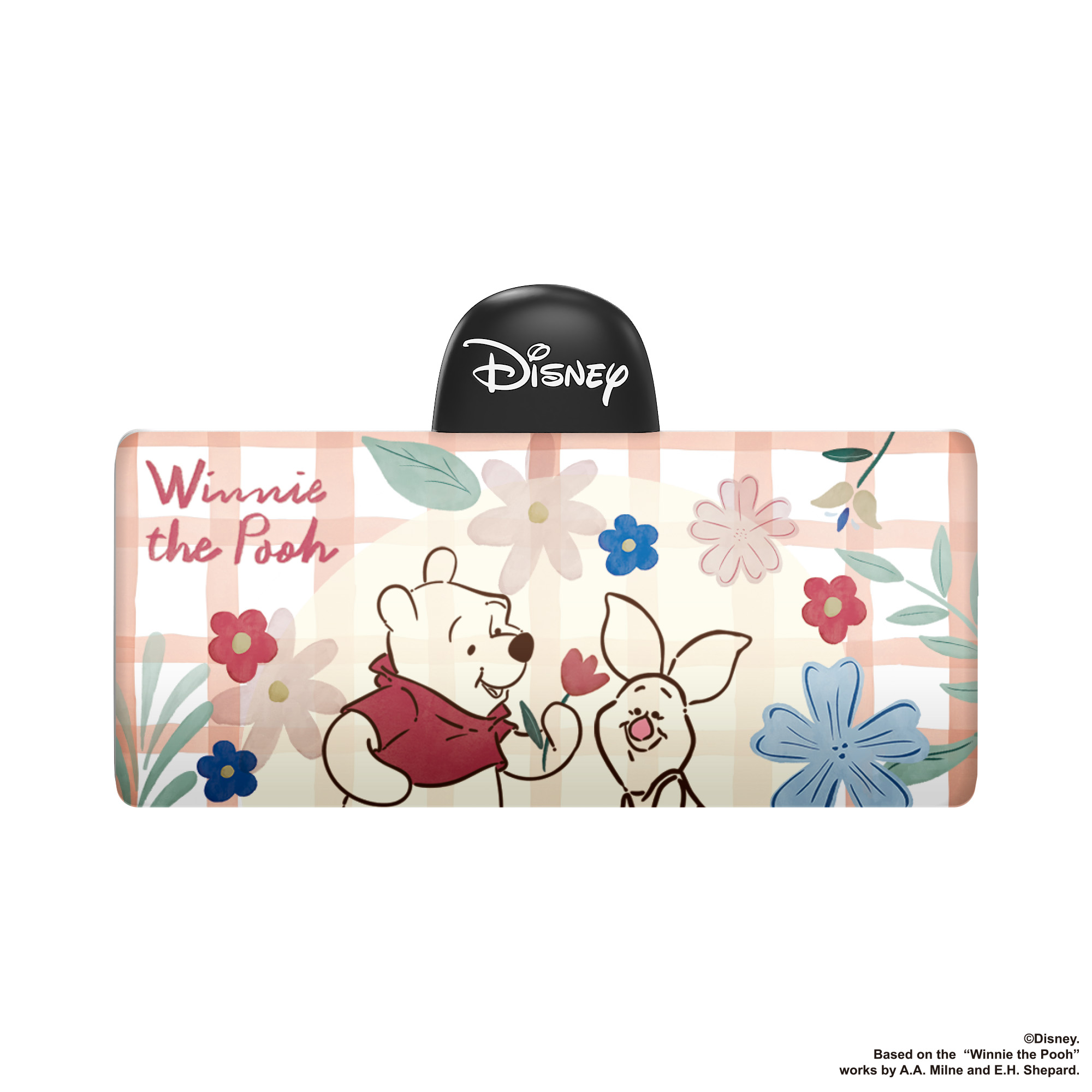 도킹 보조배터리 일체형 5000mAh C타입 8핀 5000mAh 디즈니 푸우 레드 블라썸 - 상세 이미지 4