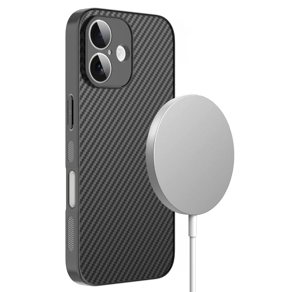 그리핑 아머엑스 맥세이프 슬림 범퍼 카본 케이스 블랙, 아이폰16e