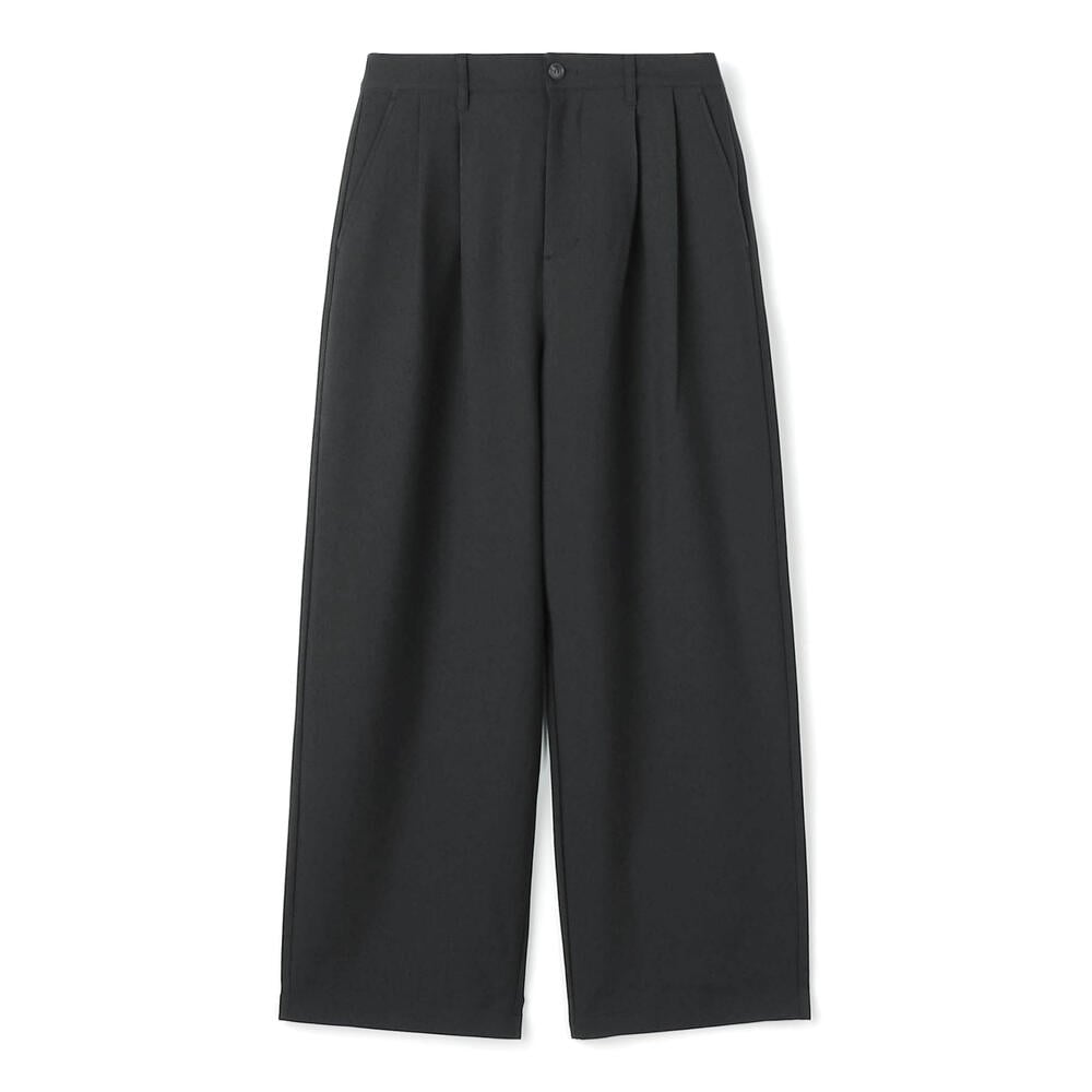 단톤 바지 MELANGE TWILL 2TUCK WIDE PANTS 25SS DNB251M201-0009 남자 슬렉스 기본 팬츠 - 상세 이미지 2