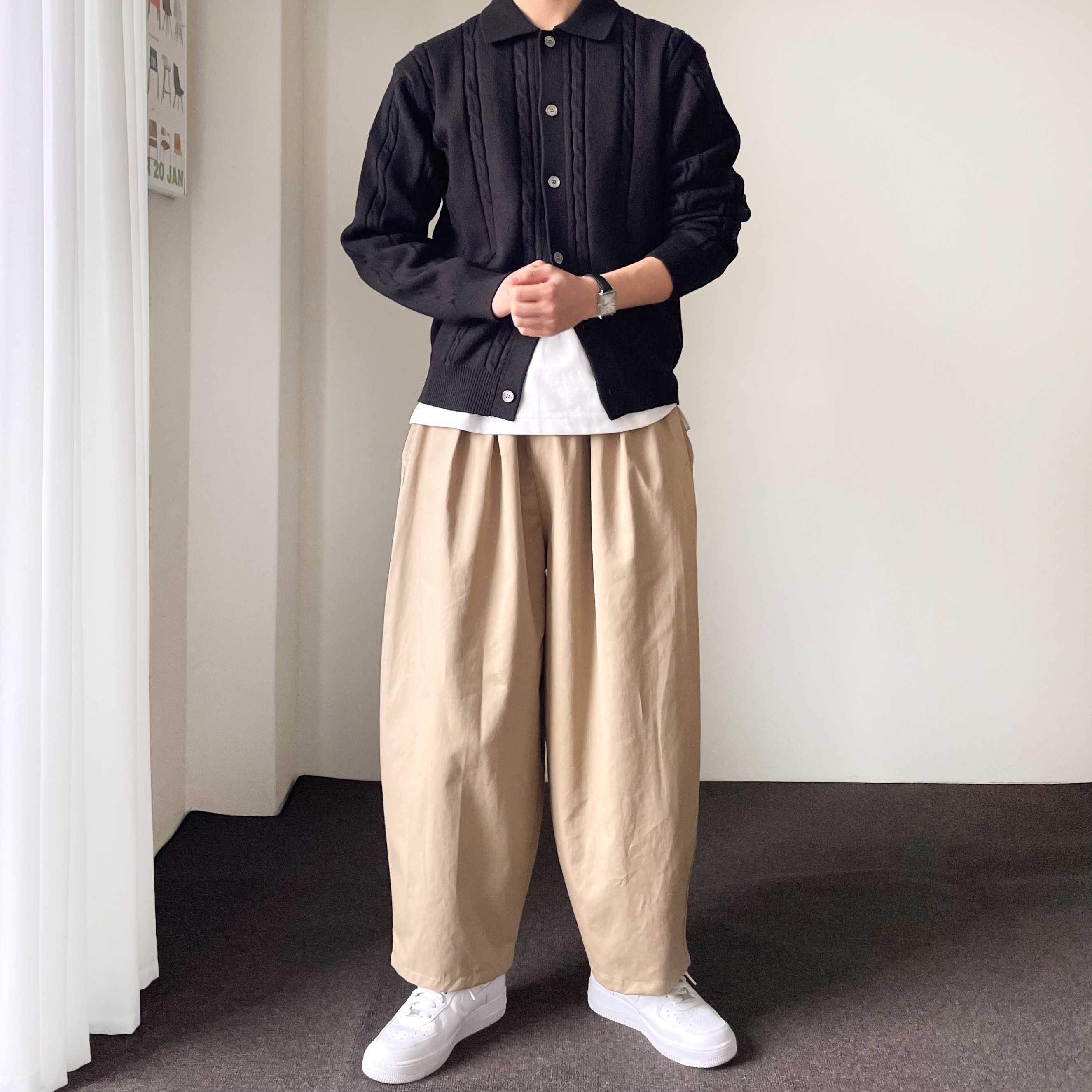 치노팬츠 남자통바지 남자벌룬팬츠 - 상세 이미지 3