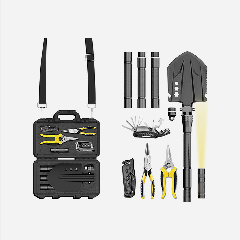KOOLMAN 쿨맨 캠핑 야전삽 하드케이스 캠핑삽 공구세트
