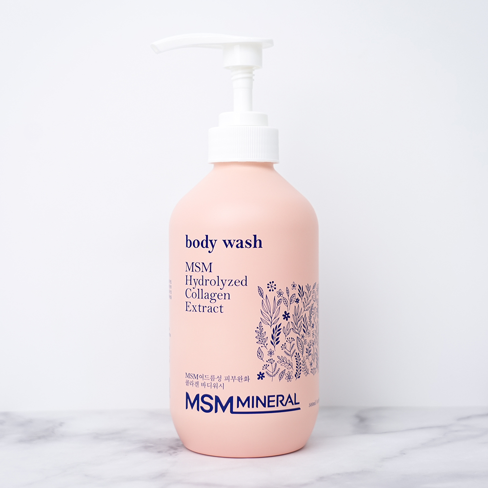 미스미네랄 MSM 바디워시 500ml 콜라겐 여드름성 피부완화 저자극 바디클렌저 - 상세 이미지 3