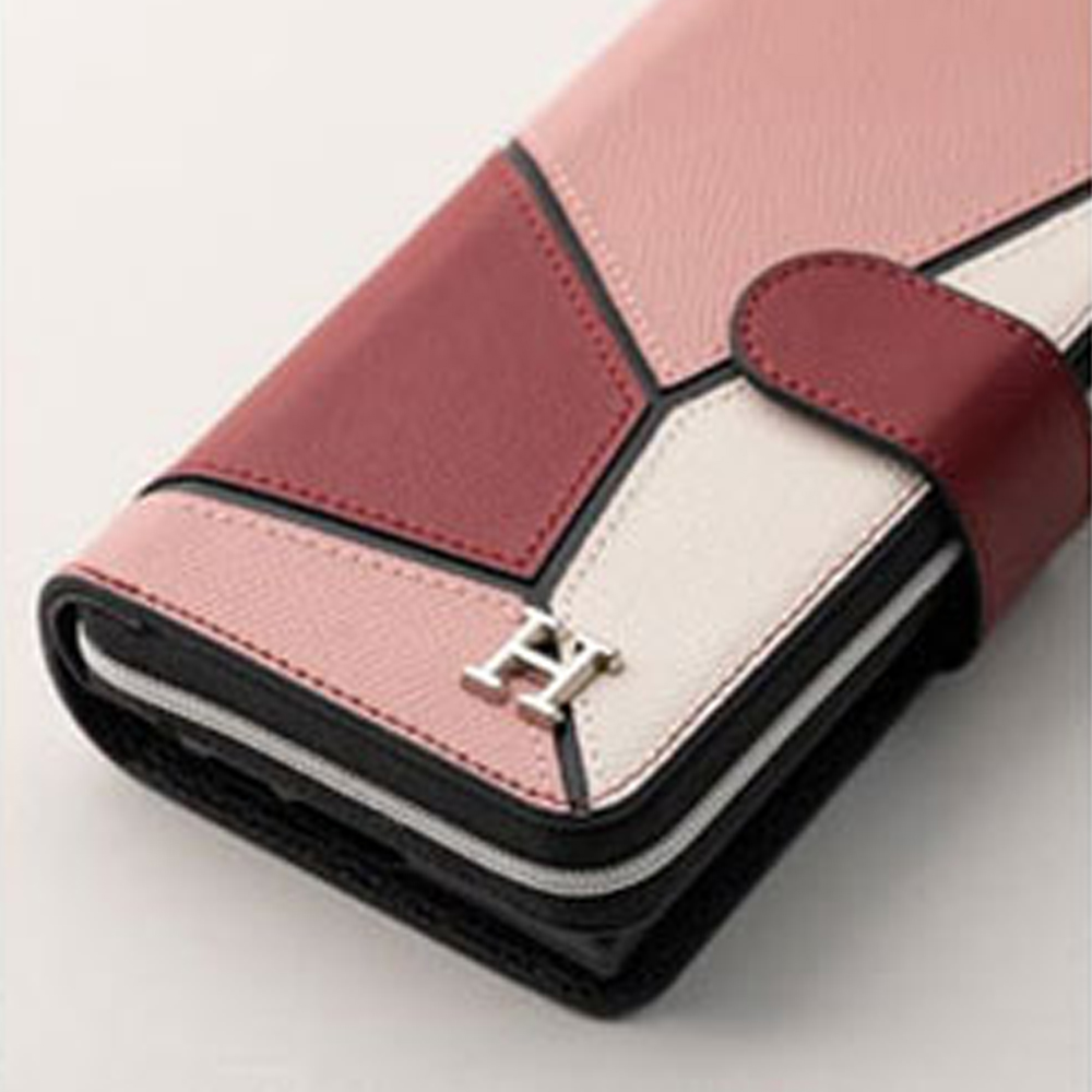 라콤 천연소가죽 지갑 케이스 레드핑크, 갤럭시S21 울트라 - 상세 이미지 4