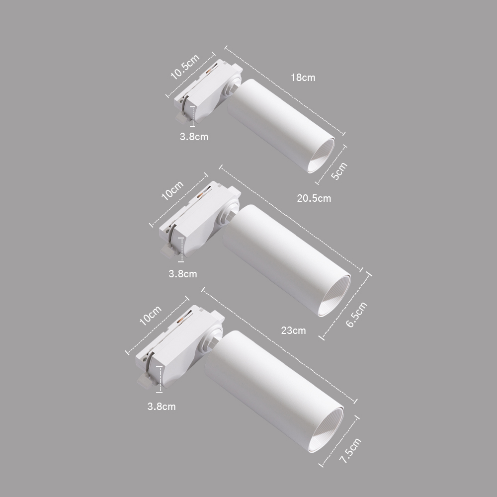 LED 레일조명 10W COB 레일등 플릭 6000K 램프내장형 - 상세 이미지 5