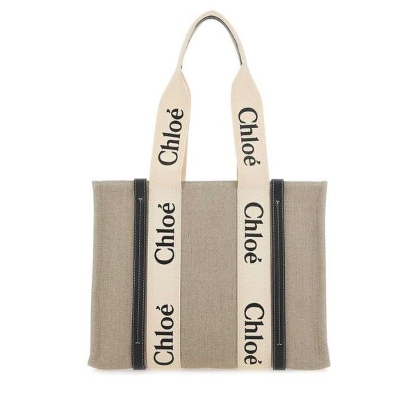 국내배송 끌로에 리넨 우디 토트백 가방 화이트:블루 CHC22AS383I2691J 1392163 : UMINT SHOP