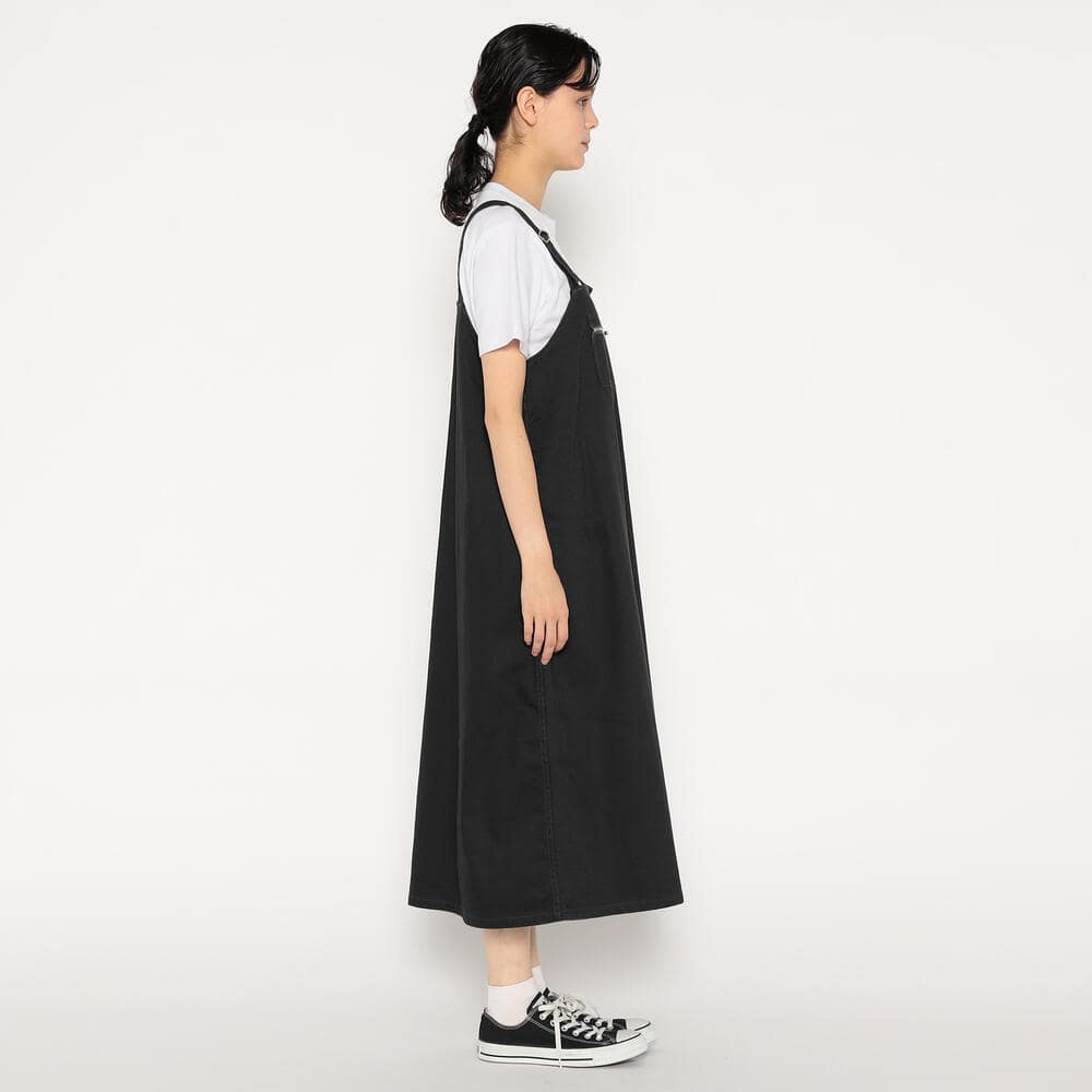 단톤 원피스 COTTON DRILL OVERALLS SKIRT 25SS DNB251L202-0002 여성 캐쥬얼 멜빵 치마 - 상세 이미지 4