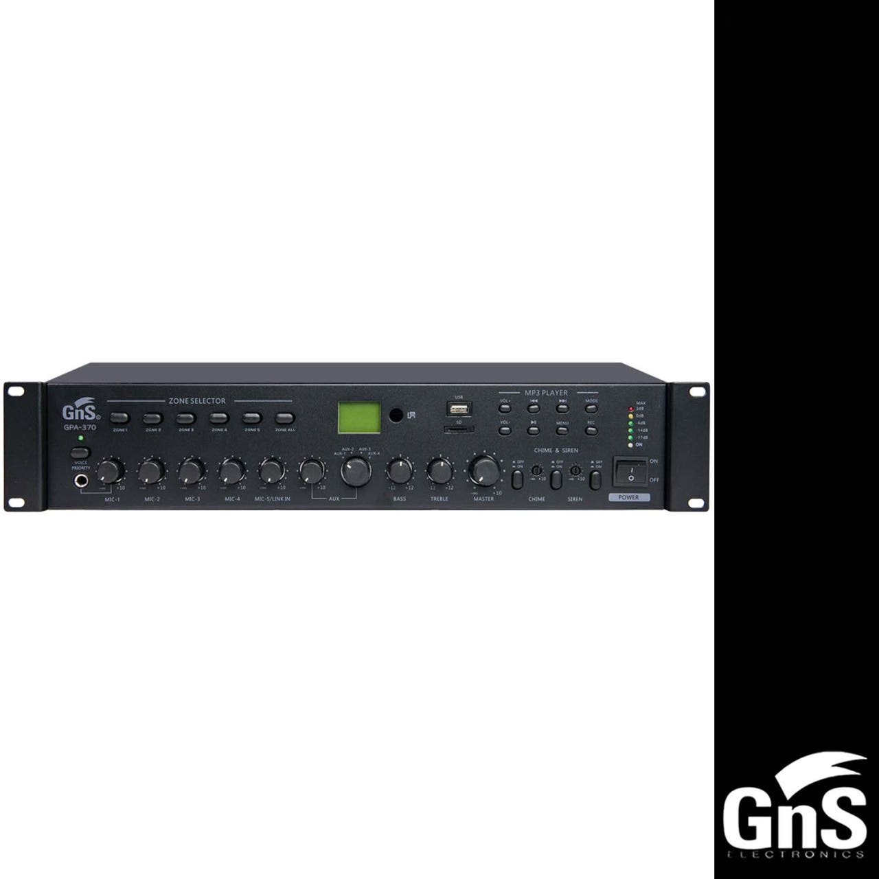 GNS GPA370 GPA-370 지앤에스 방송용앰프 USB SD카드 앰프