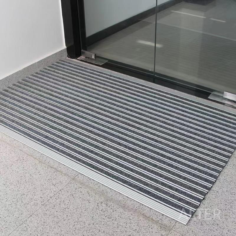 업소용 현관매트 스텐 산업용 논슬립 작업장 선박 알루미늄 빨간색 80x120cm 10mm 두께 - 상세 이미지 2