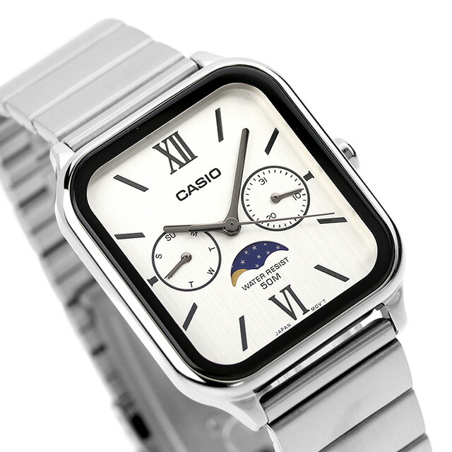카시오 시계 CASIO MTP-M305 남녀공용 아날로그 문페이즈 워치 애플워치 스타일 - 상세 이미지 2