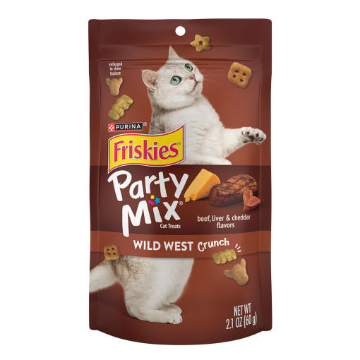 퓨리나 프리스키 파티믹스 고양이 간식 와일드카우보이, 60g, 1개 - 상품 이미지