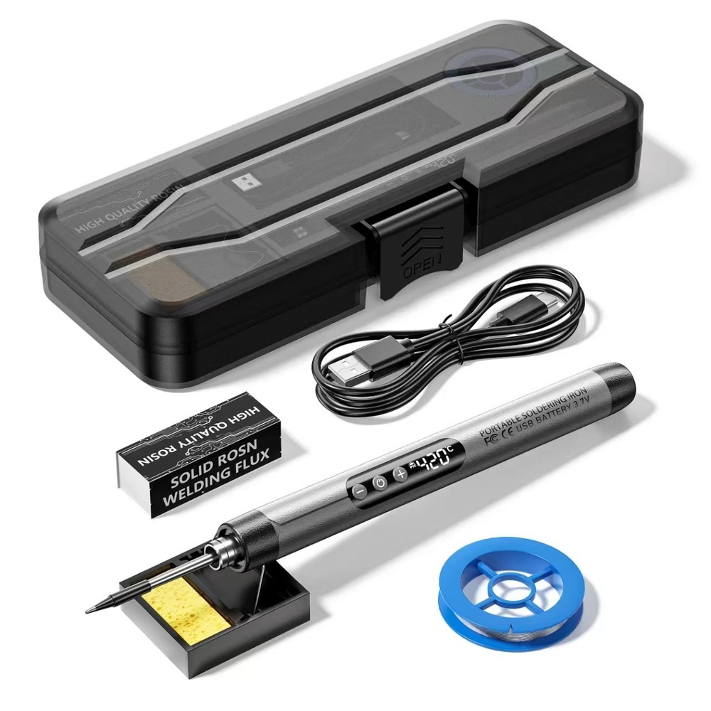 1000mAh USB 8W 용접펜 미니 가정용 DIY도구 셀프 용접기 인두기 - 상품 이미지