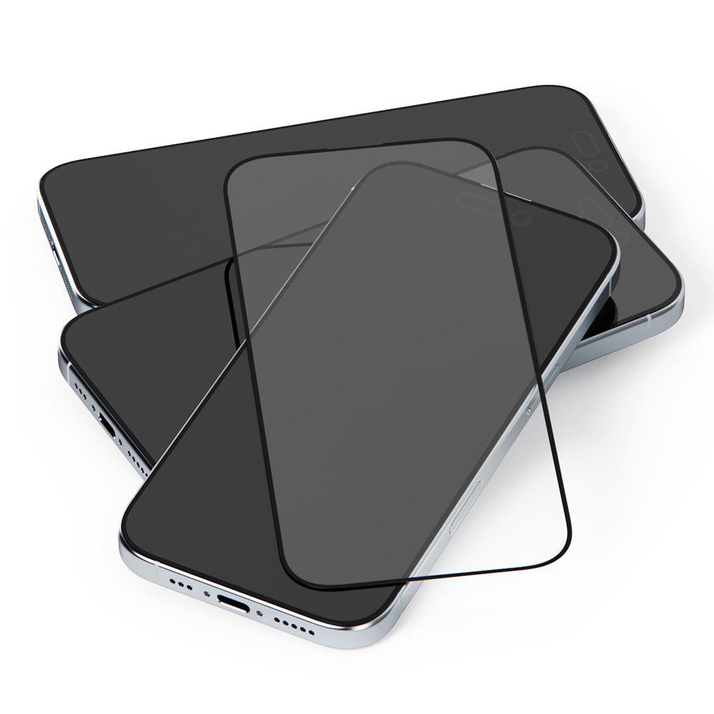 아이엠듀 풀커버 강화유리 액정보호필름 보호 필름 아이폰15, 2매입