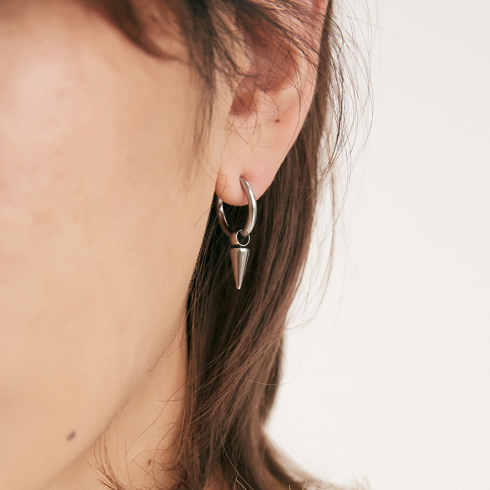 남자 귀찌 이어커프 링 써지컬스틸 귀걸이 귀안뚫는귀걸이