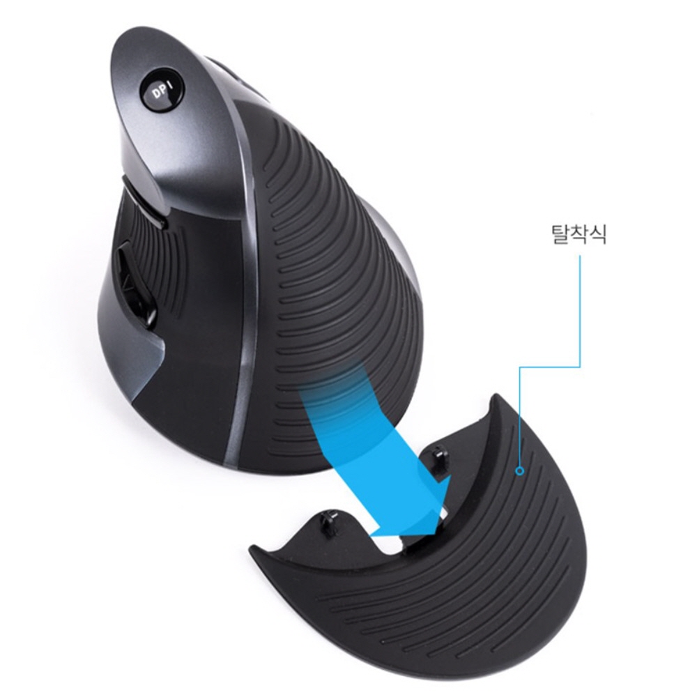 버티컬 마우스 가로휠 무선 블루투스 손목보호 저소음 손목터널증후군 이미지 7
