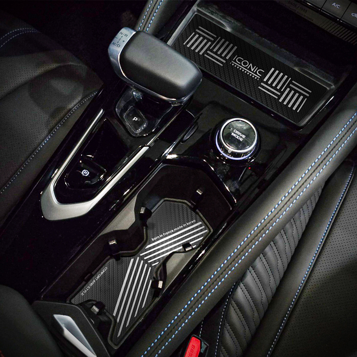 카프트 그랑 콜레오스 메탈 컵홀더 튜닝 용품 몰딩 1열 (무선충전-유)