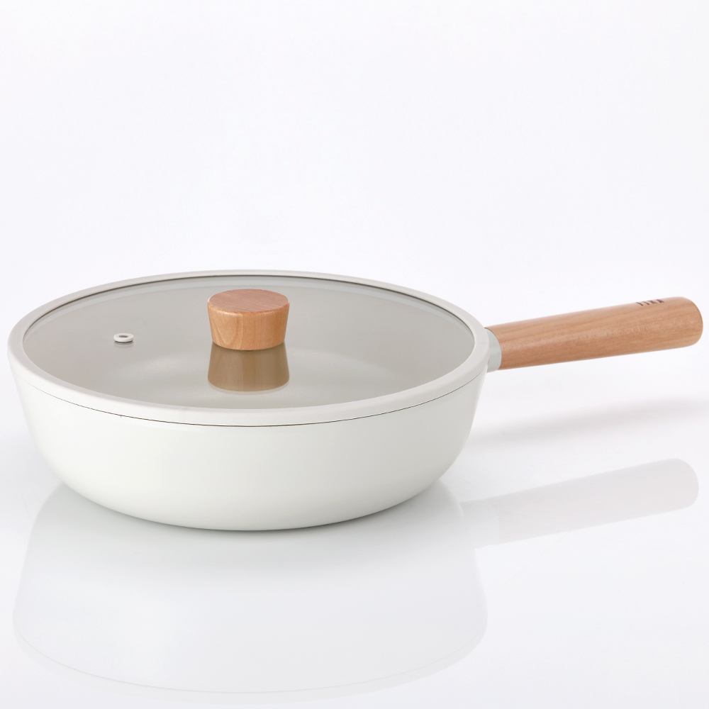 네오플램 피카 인덕션 미니 웍 궁중팬 (뚜껑포함) 26cm - 상품 이미지